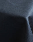 Navy blue tablecloth close-up
