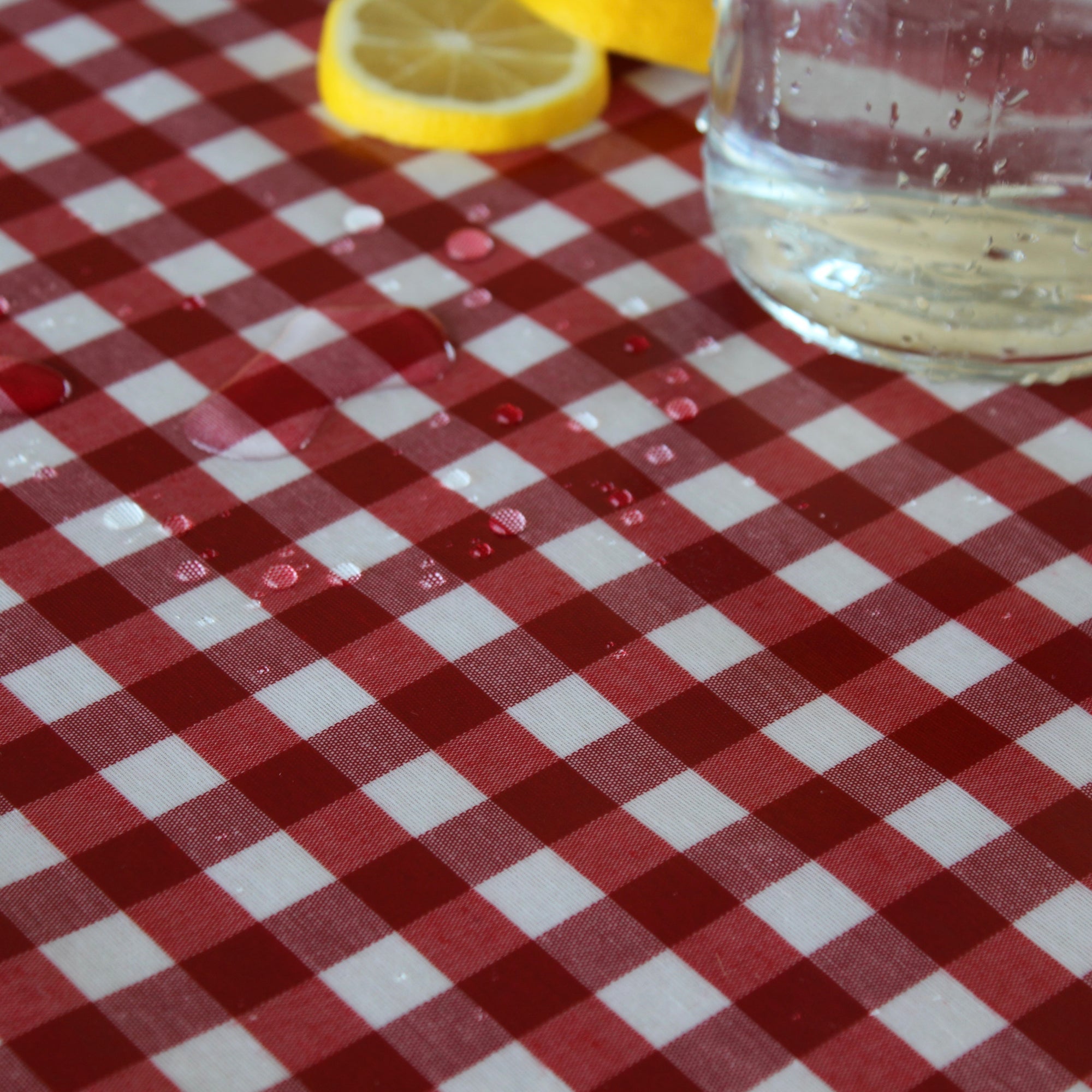 Gingham Red