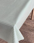video of a striped green oilcloth