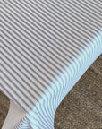 Ticking stripe oilcloth